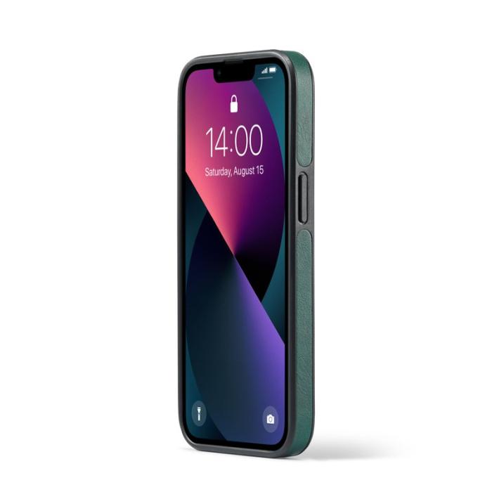DG.MING - DG.MING Mobilskal till iPhone 14 Plus Anti-Fall Läder Grön