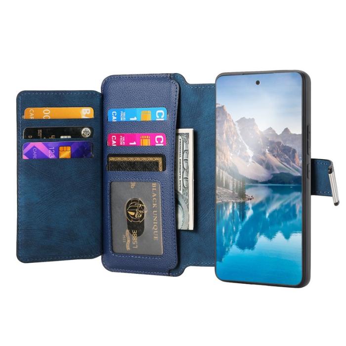 CASENEO - CASENEO MW-02 Plånboksfodral för Xiaomi 15T Pro - Konstläder - Blå