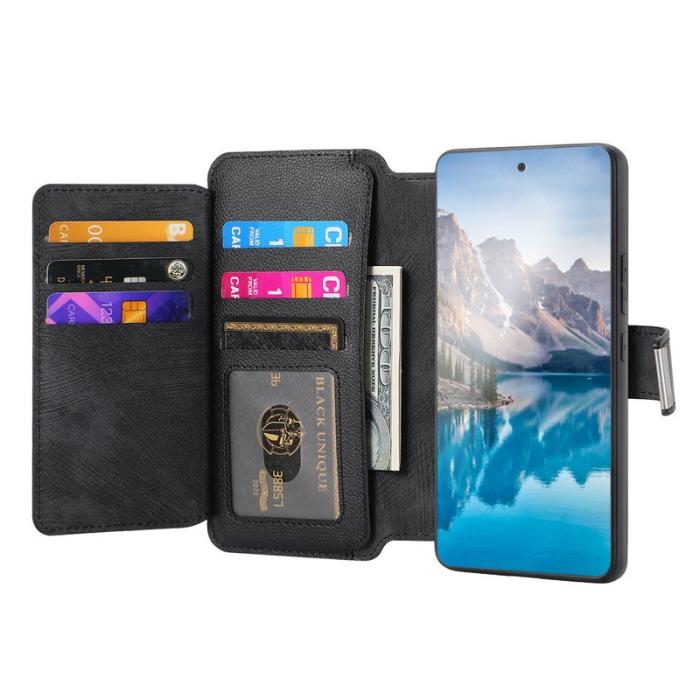 CASENEO - CASENEO MW-02 Plånboksfodral för Xiaomi 15T Pro - Konstläder - Svart