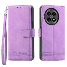 DIERFENG - DIERFENG DF-03 Pl&aring;nboksfodral f&ouml;r OnePlus 13R 5G Konstl&auml;der - Lila