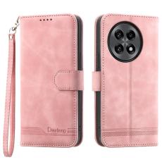 DIERFENG - DIERFENG DF-03 Pl&aring;nboksfodral f&ouml;r OnePlus 13R 5G Konstl&auml;der - Rosa