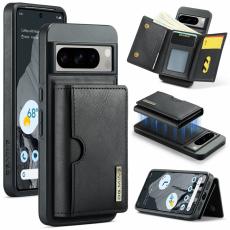 DG.MING - DG.MING M6 Series Konstl&auml;der Pl&aring;nboksfodral f&ouml;r Google Pixel 8 Pro - Svart