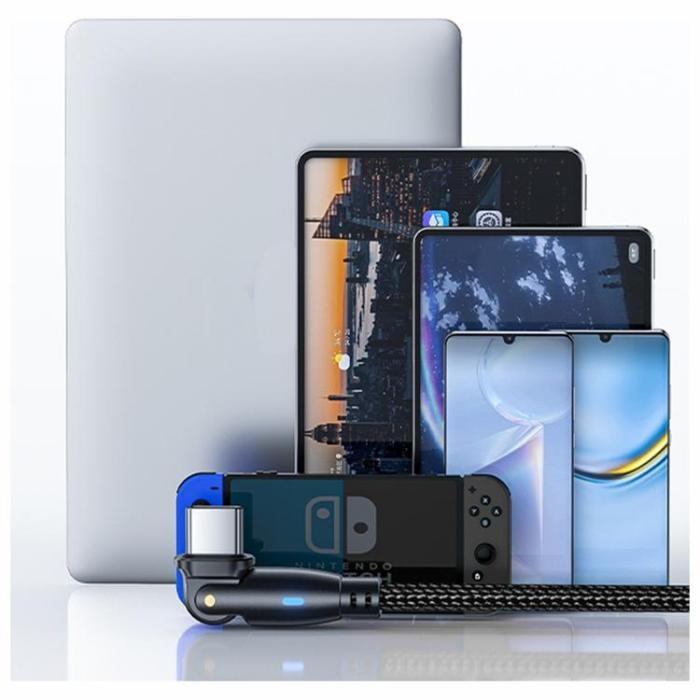 3MK - 3MK USB-C till USB-C 60W kabel 20V/3A 2m N-SERIES Hyper - Svart