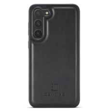 DG.MING - DG.MING Mobilskal till Samsung Galaxy S24 Anti-Drop PU L&auml;der Svart