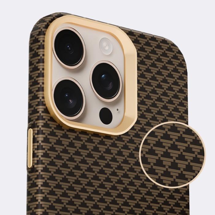 GKK - GKK iPhone 16 Pro Fodral Äkta läder - Röd