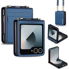 LC.imeeke - LC.IMEEKE L1 Series Samsung Galaxy Z Flip7 Fodral KonstL&auml;der - Bl&aring;