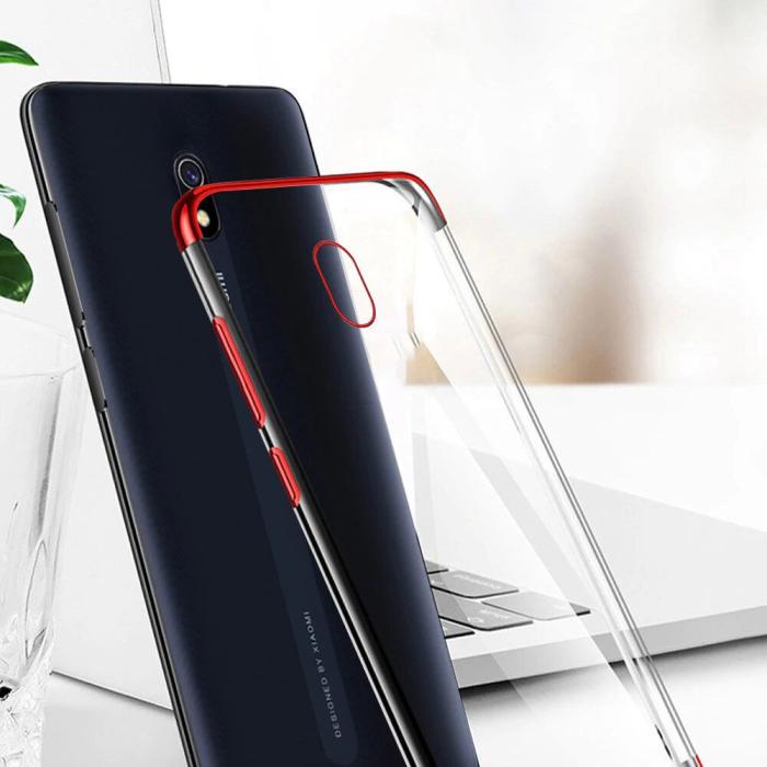 OEM - Clear skal med frame till Xiaomi Redmi 8A - Blå