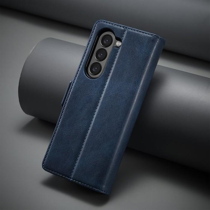 LC.imeeke - LC.IMEEKE Samsung Galaxy Z Fold5 Plånboksfodral Konstläder - Blå