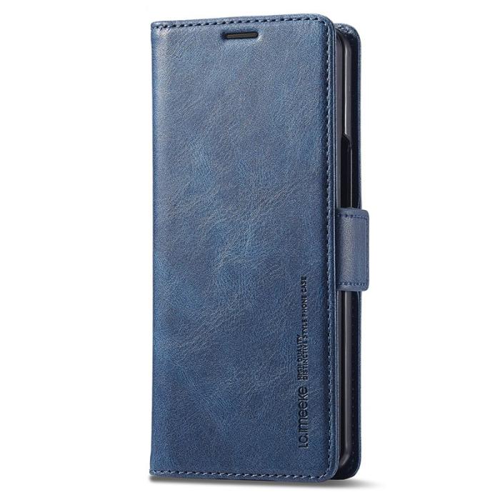 LC.imeeke - LC.IMEEKE Samsung Galaxy Z Fold5 Plånboksfodral Konstläder - Blå