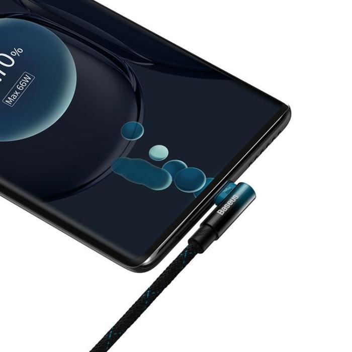 BASEUS - Baseus MVP USB-C till Lightning kabel 100W 1m - Svart/Blå