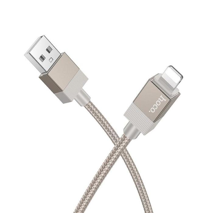 Hoco - Hoco USB-A - Lightning 2.4A Kabel 1m X110 - Guld