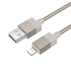 Hoco - Hoco USB-A - Lightning 2.4A Kabel 1m X110 - Guld