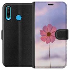 iSecrets - Plånboksfodral till Huawei P30 lite med Rosa blomma