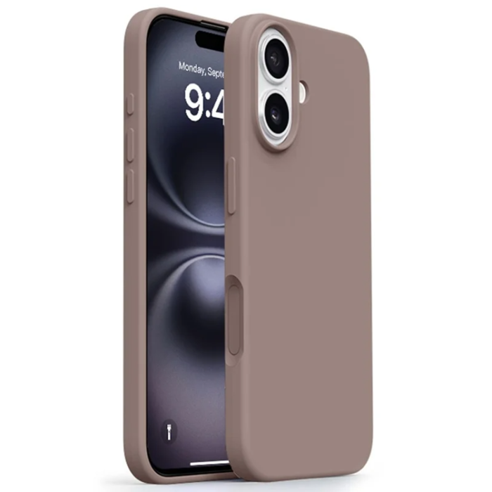A-One Brand - iPhone 16 Mobilskal Ultra Thin Silikon - Chestnut Brun