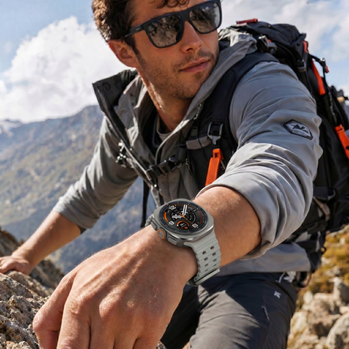 Tech-Protect - Tech-Protect Armband För Galaxy Watch Ultra 1/2 (47mm) Icon - Crayon Grå