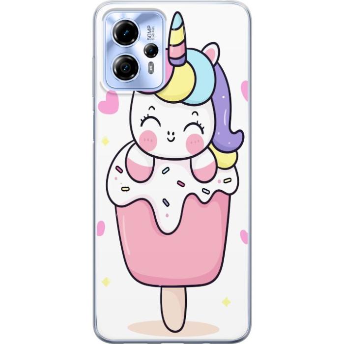 iSecrets - Mobilskal till Motorola Moto G13 med Glad enhörning