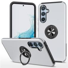 OEM - Samsung Galaxy S26 Plus Skal Plast Med Rotbar Ringh&aring;llare - Silver