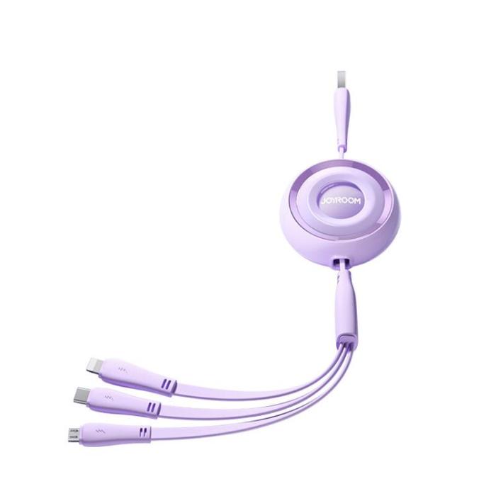 Joyroom - Joyroom 3in1 USB-A till USB-C, Lightning, microUSB kabel 1m
