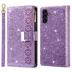 OEM - Starry Sky Samsung Galaxy S26 Fodral &Auml;kta L&auml;der - Lila