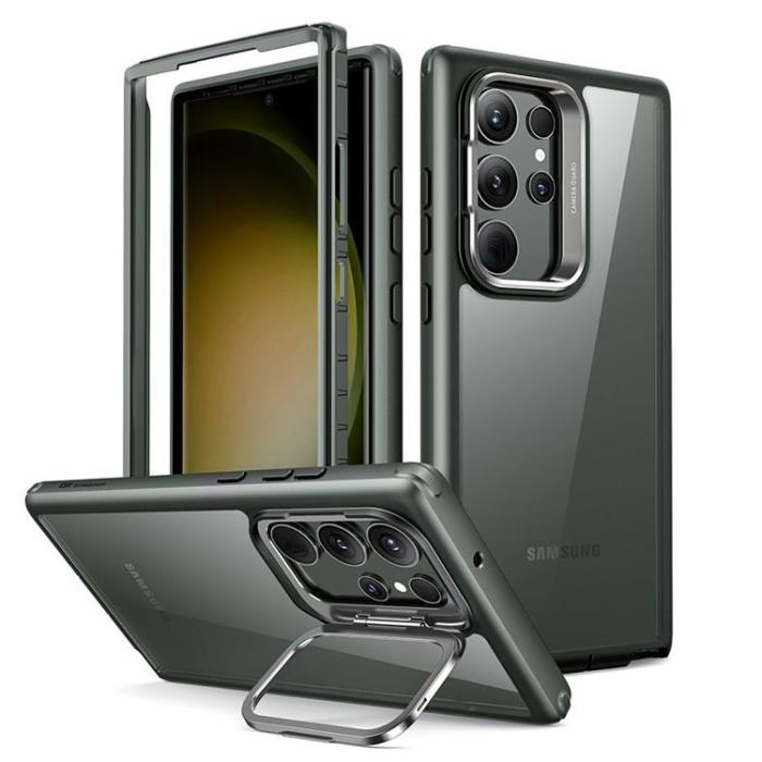 UTGATT - ESR Galaxy S23 Ultra Mobilskal Shock Armor Kickstand - Grön