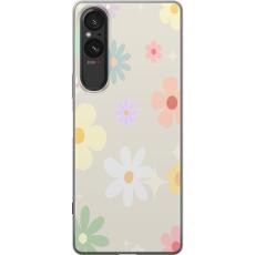 iSecrets - Mobilskal till Sony Xperia 10 VI med fejdande blommor