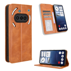 A-One Brand - Nothing Phone (3a) Plånboksfodral Retro Kickstand - Brun