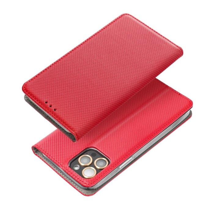 OEM - Redmi 10C Plånboksfodral Smart Konstläder - Röd