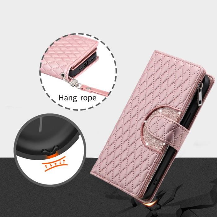 OEM - Glitter Mobilskal till Samsung Galaxy S26 Ultra KonstLäder - Roséguld