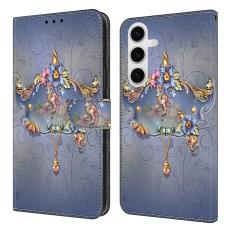 OEM - Samsung Galaxy S26 Pl&aring;nboksfodral Konstl&auml;der Med St&auml;ll - Blommotiv