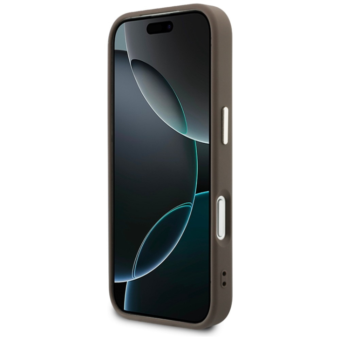 Guess - Guess Mobilskal För iPhone 17 Pro MagSafe Perforated 4G - Brun