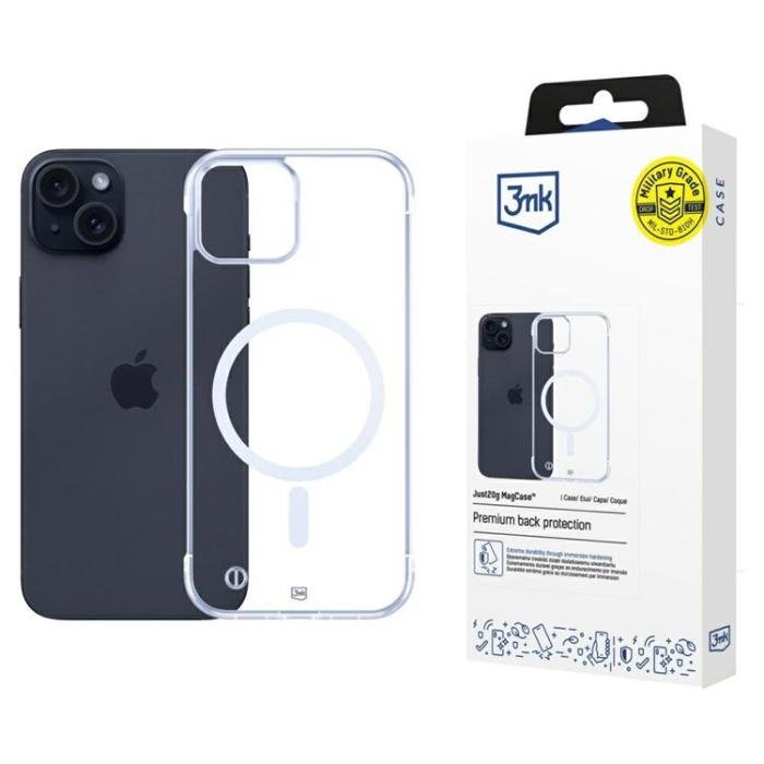 3MK - 3MK iPhone 15 Plus Mobilskal MagSafe Just20g - Clear