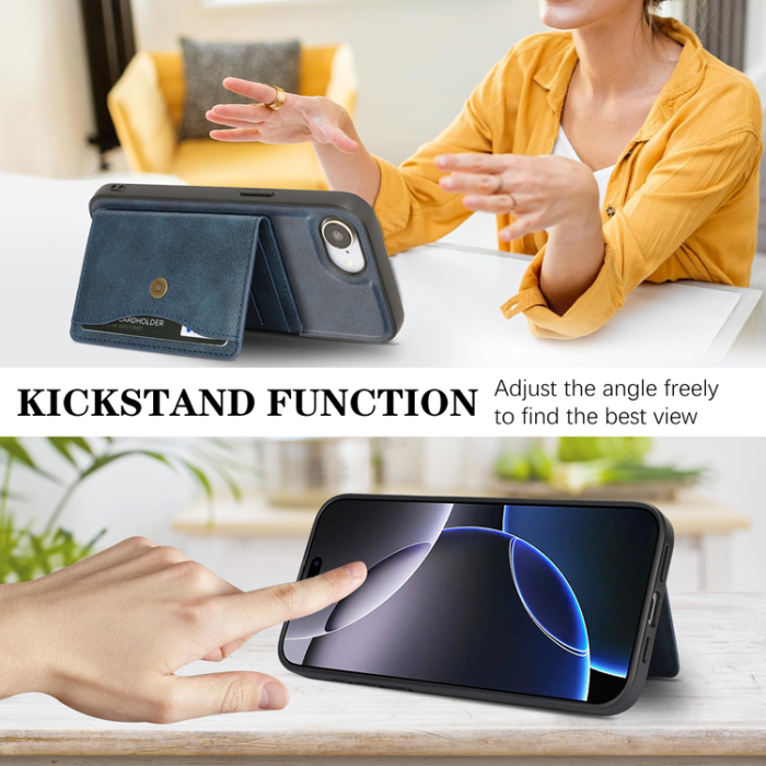 A-One Brand - iPhone 16e Mobilskal MagSafe Detachable Korthållare