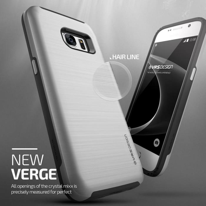 UTGATT5 - Verus Verge Skal till Samsung Galaxy S7 - Silver