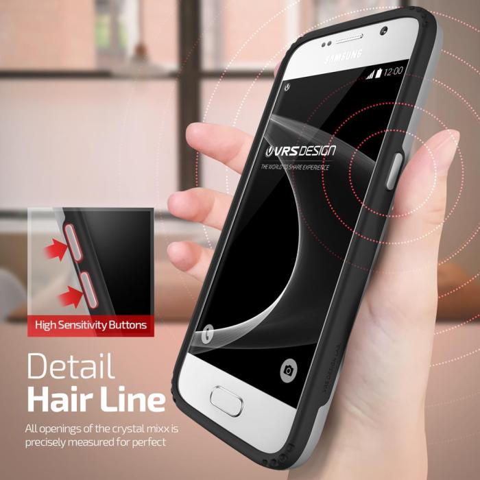 UTGATT5 - Verus Verge Skal till Samsung Galaxy S7 - Silver