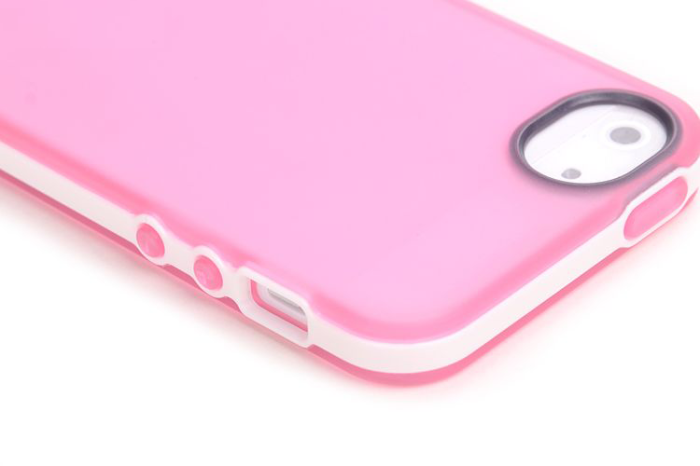 ROCK - Rock Joyful Skal till Apple iPhone 5/5S/SE (Orange) + HD Skärmskydd