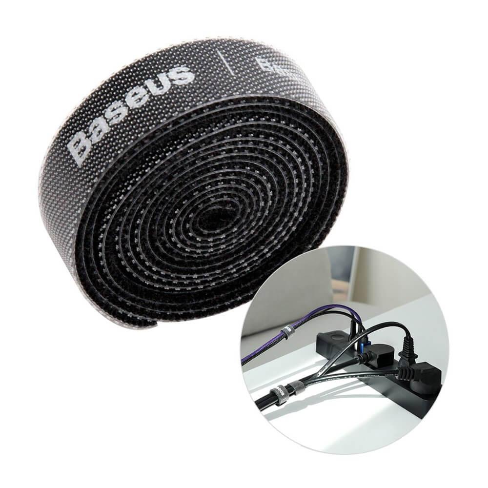 Baseus Rainbow Circle Velcro Straps organizing Kabels 1m Svart | 264 | AlltMobil