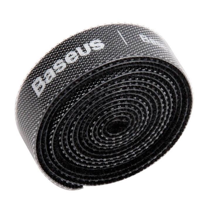 BASEUS - Baseus Rainbow Circle Velcro Straps organizing Kabels 1m Svart