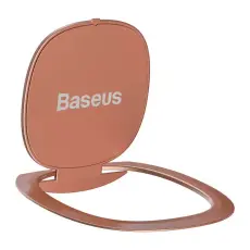 BASEUS - Baseus Ringh&aring;llare Ultra-Thin Self-adhesive kickstand - Rosa