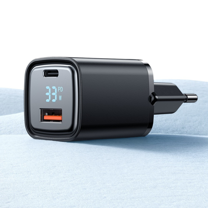 Mcdodo - MCDODO Snabbladdare 33W USB-A - USB-C EU Graphite - Svart