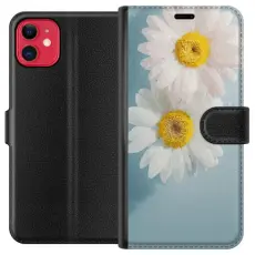 Gustaf - Pl&aring;nboksfodral till Apple iPhone 11 med Sommarblommor