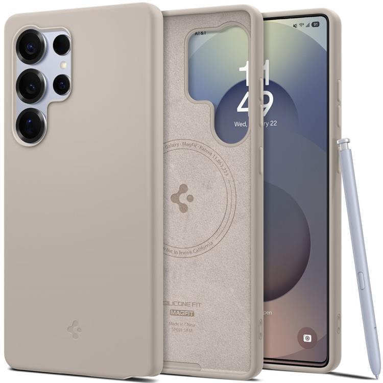 Spigen Galaxy S25 Ultra Mobilskal Magsafe Silikon Fit - Titanium | 2353 | AlltMobil