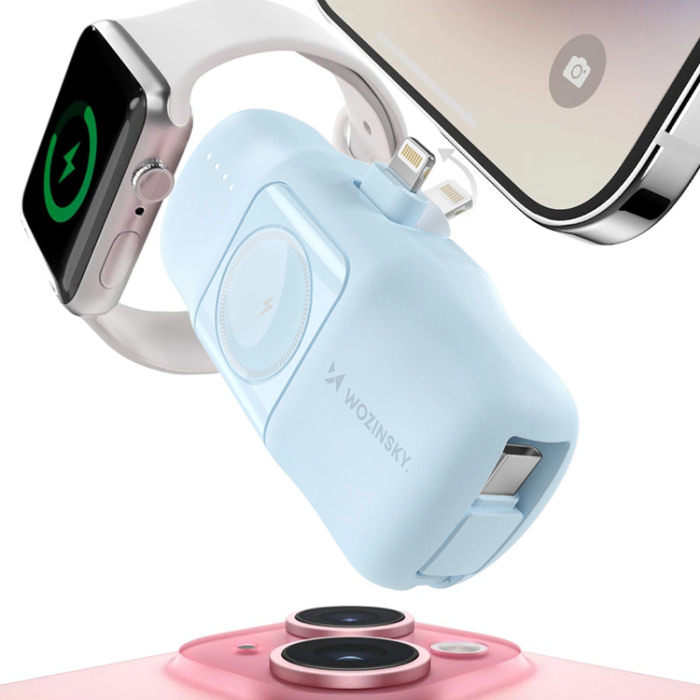 Wozinsky - Wozinsky Lightning Mini Powerbank 15W 5000mAh - Blå