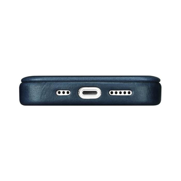 ICARER - iCarer iPhone 14 Plånboksfodral Magsafe Läder - Blå
