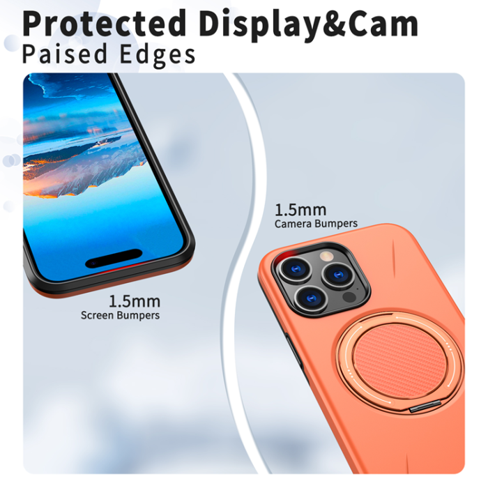 A-One Brand - iPhone 15 Pro Mobilskal MagSafe Rotating Kickstand TPU + PC