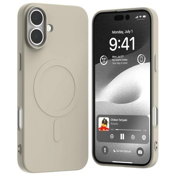 Mercury iPhone 16 Plus Mobilskal MagSafe Semi-Silikon - Sten | 2353 | AlltMobil