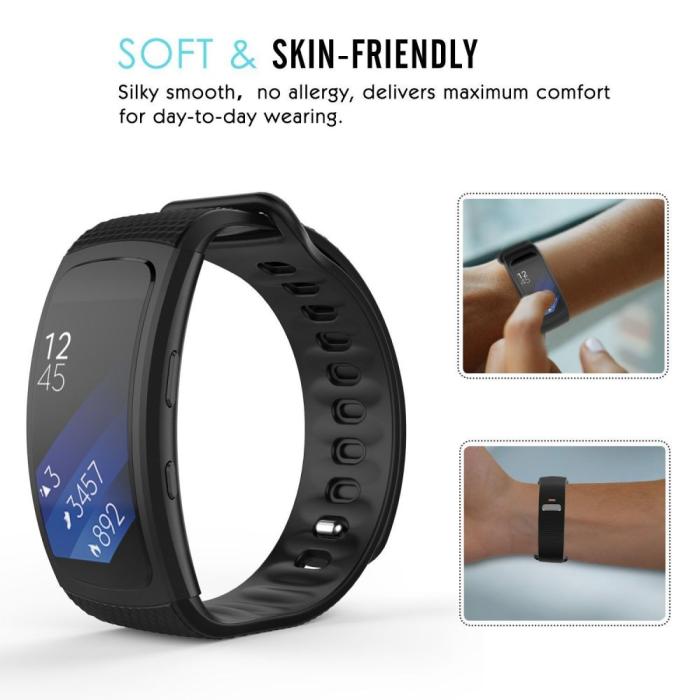 UTGATT5 - Tech-Protect Smooth Samsung Gear Fit / Fit 2 Pro Svart