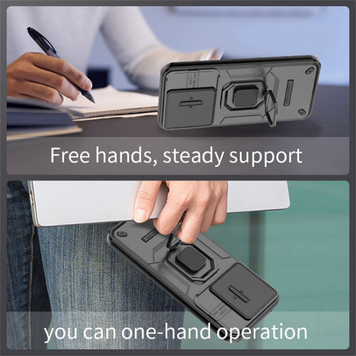 A-One Brand - OnePlus 15 5G Mobilskal PC + TPU Kickstand - Grön