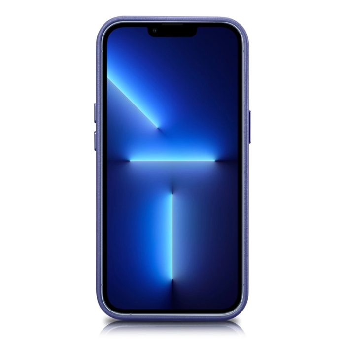 ICARER - iCarer iPhone 14 Pro Mobilskal Magsafe CE Läder - Blå