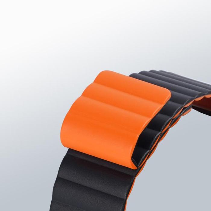 UTGATT - Dux Ducis Magnetic Strap Apple Watch 7/6/5/4/3/2/SE (41/40/38mm) - Svart/Orange