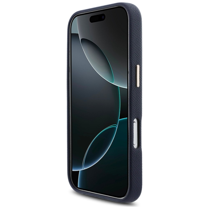 KARL LAGERFELD - Karl Lagerfeld Mobilskal För iPhone 17 Pro MagSafe Karl Head Logo - Blå